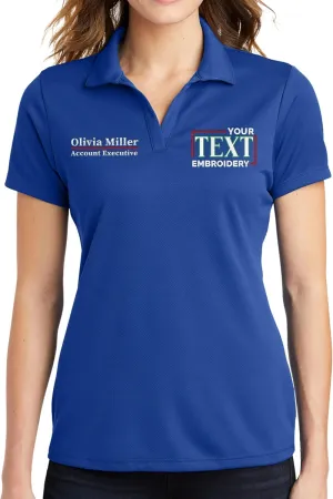 Custom Embroidered Polo Shirts for Women Personalized Embroidery Add Your Text Name