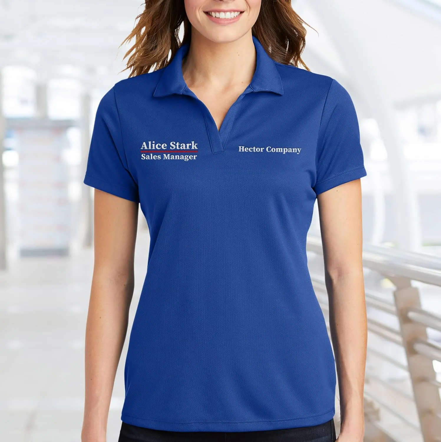 Custom Embroidered Polo Shirts for Women Personalized Embroidery Add Your Text Name