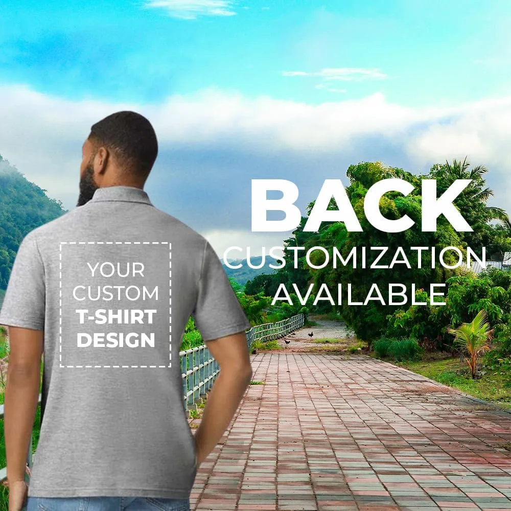 Custom Polo Shirt for Unisex Adult Personalized Customized Embroidered Sport Casual Golf Polo Shirt Design with Image Text