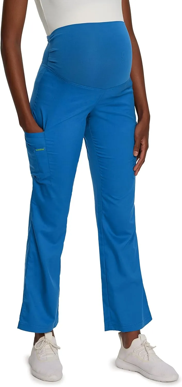 Landau Proflex Tailored Fit Stretch 3-Pkt Maternity Scrub Pants for Women 2399