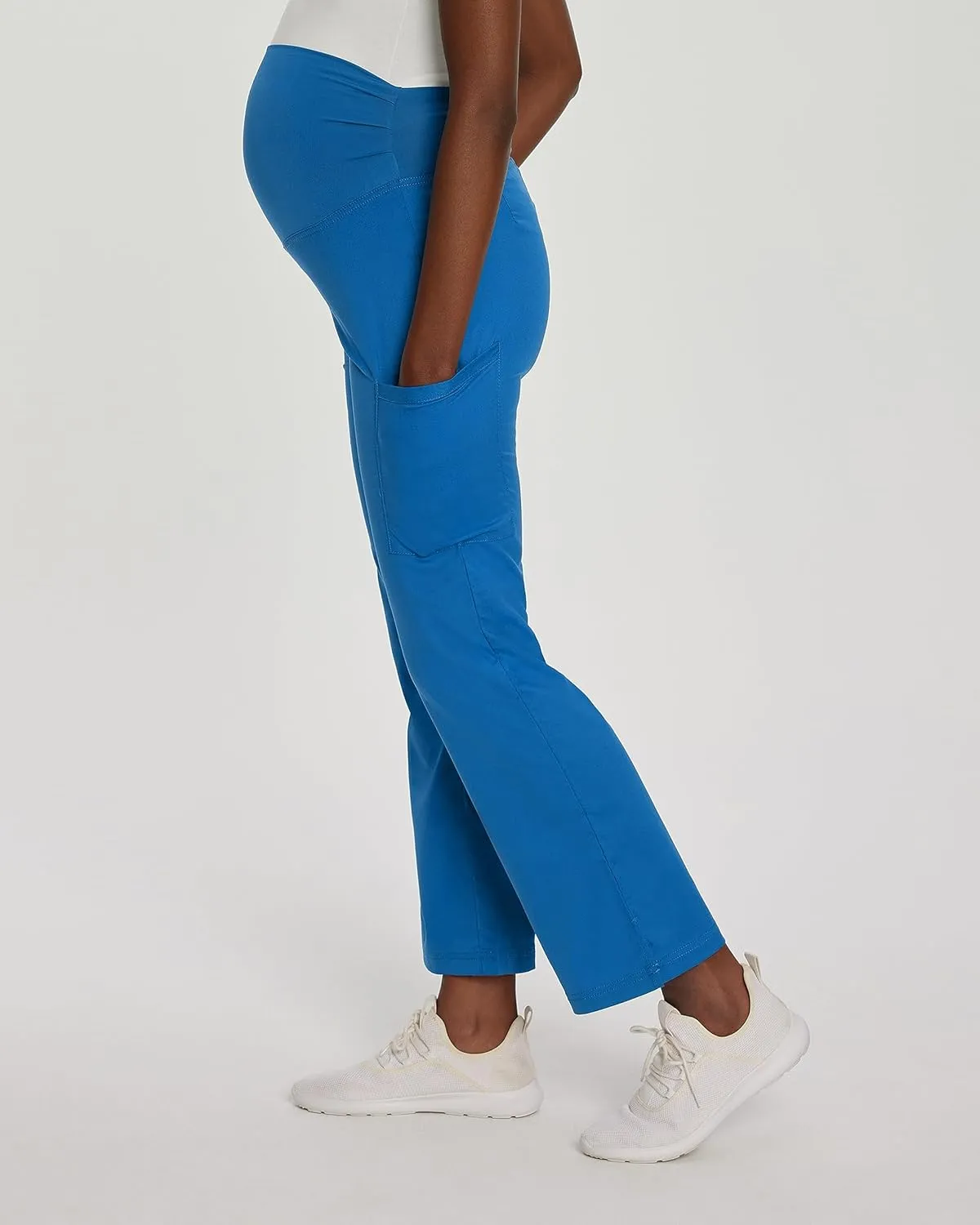Landau Proflex Tailored Fit Stretch 3-Pkt Maternity Scrub Pants for Women 2399