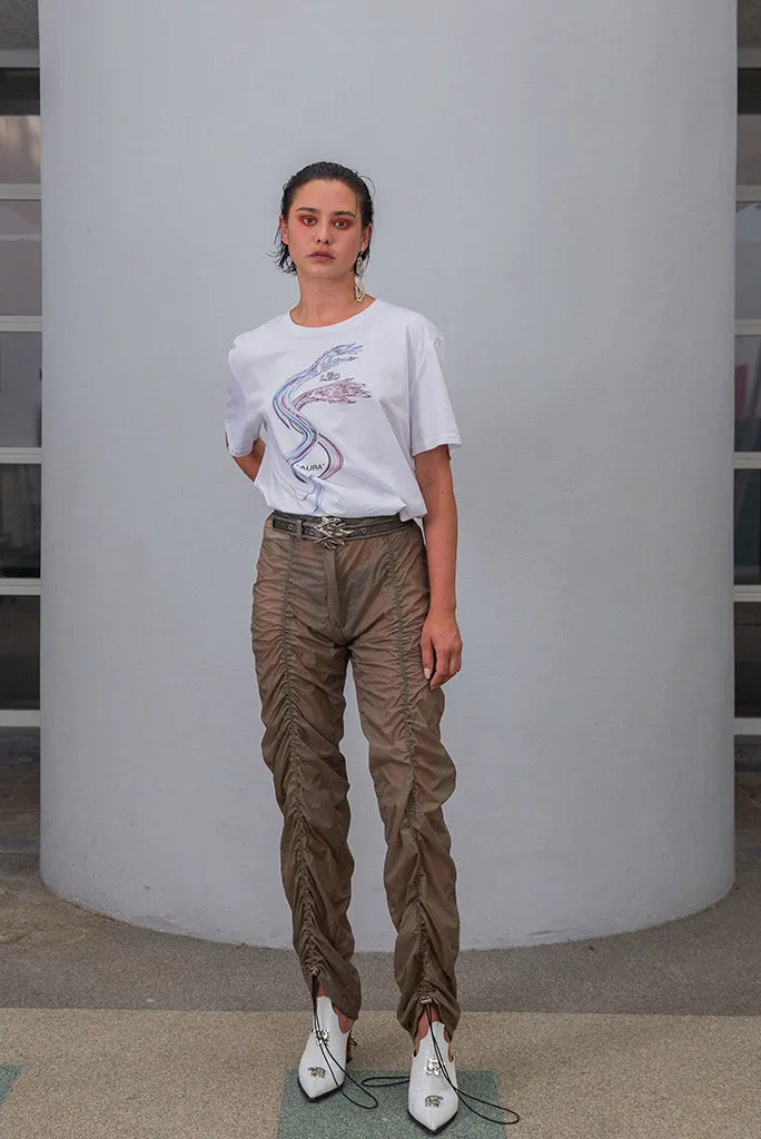 Leo - Candlelight Pants - Reflective Green