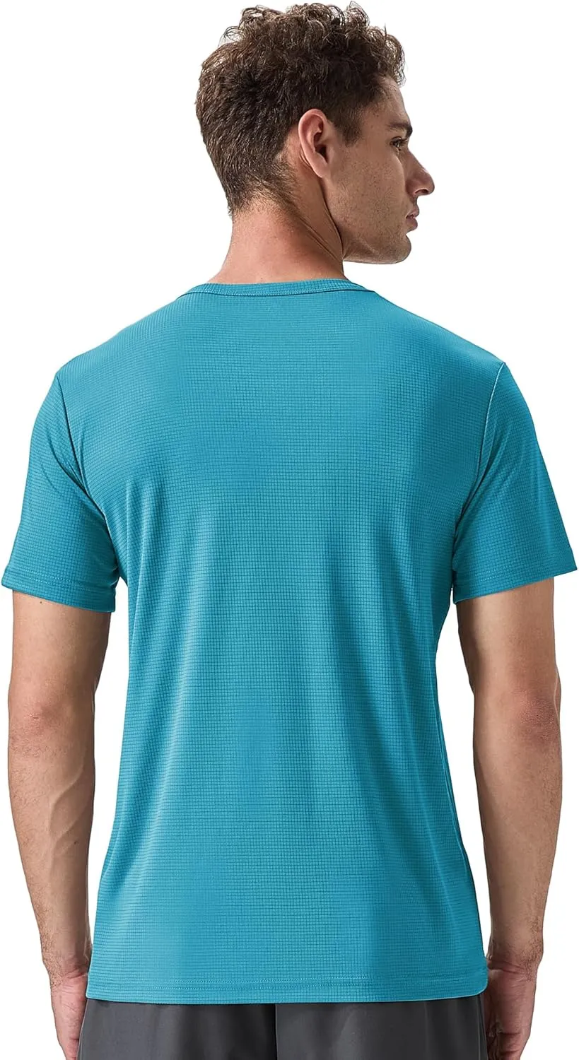 Men's 2 Pack Lightweight Crew Neck Athletic Running Short Sleeve T-Shirts Breathable Gym Workout Tee Shirts for Men