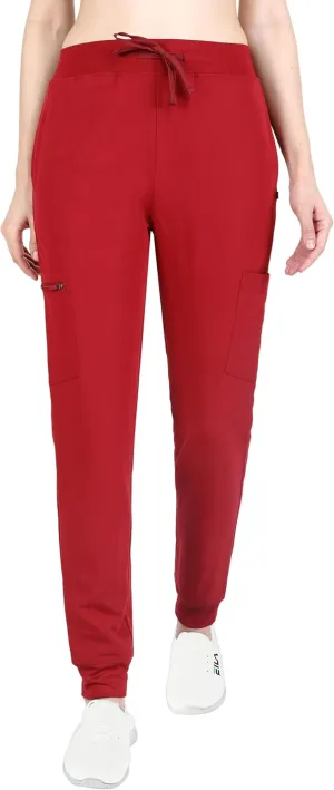 Organix Medical Uniform Jogger Scrub Pants for Women, 4-Way Stretch, Drawstring Joggers, Workwear Professional Scrub Pants