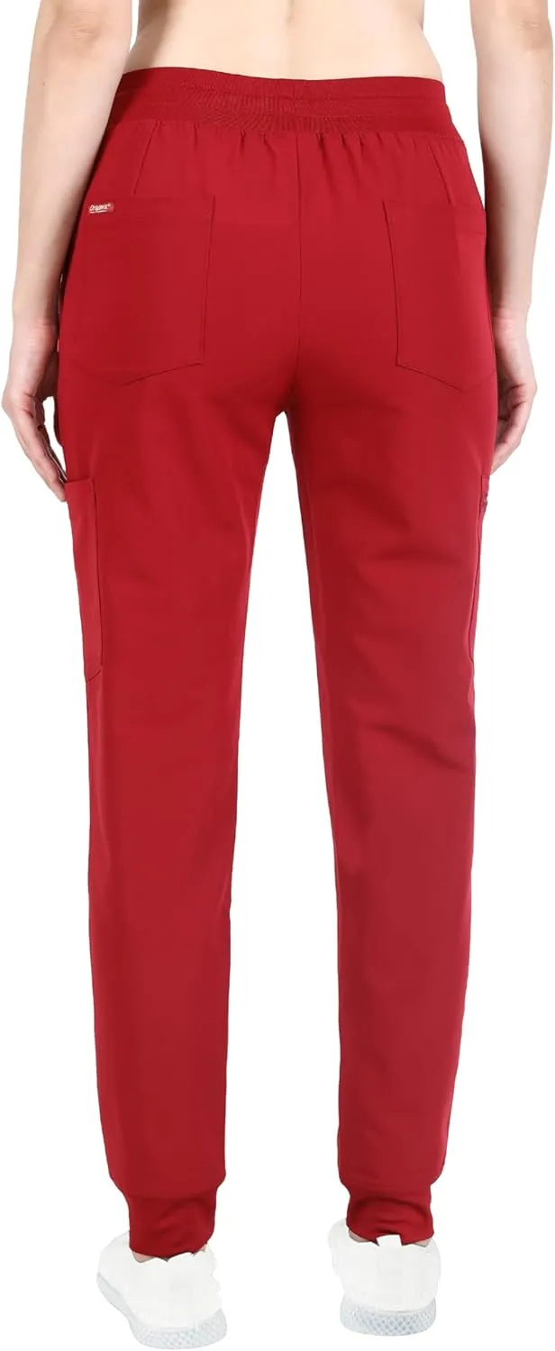 Organix Medical Uniform Jogger Scrub Pants for Women, 4-Way Stretch, Drawstring Joggers, Workwear Professional Scrub Pants