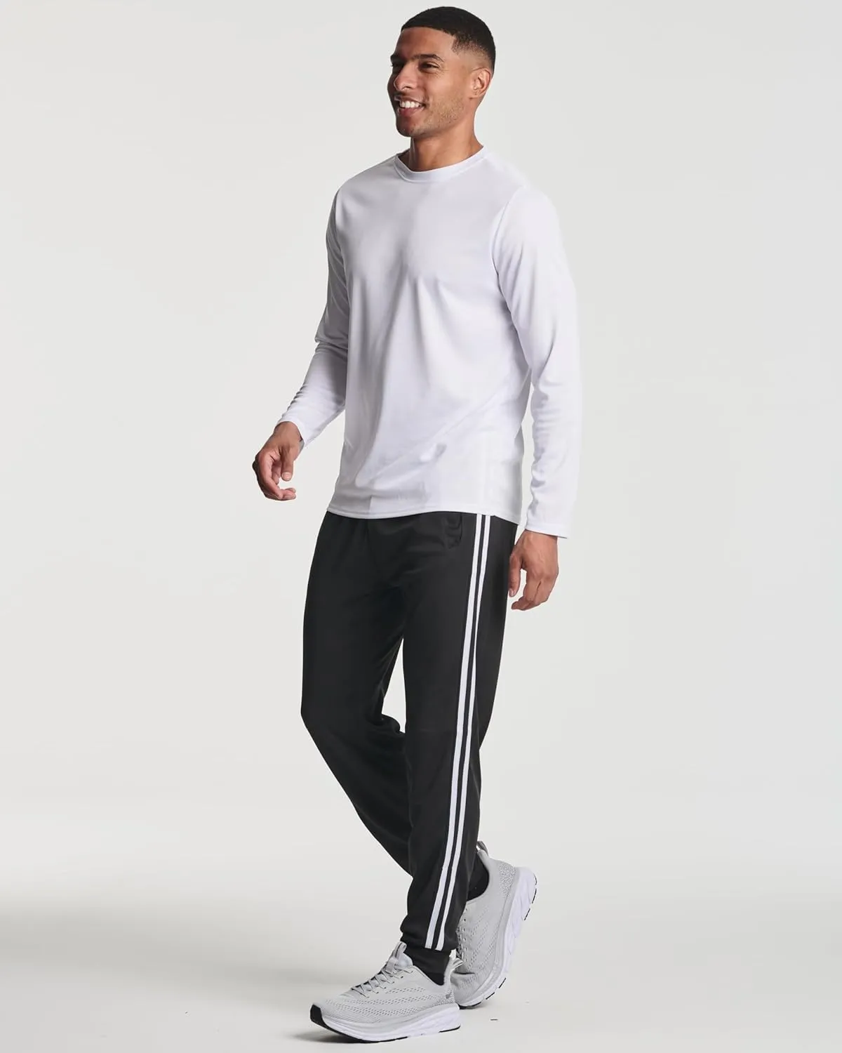 Real Essentials 3 Pack: Men's Tech Mesh Active Athletic Casual Jogger Sweatpants with Pockets(Available in Big & Tall)